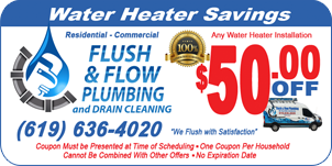 Water Heater Installation Coupon